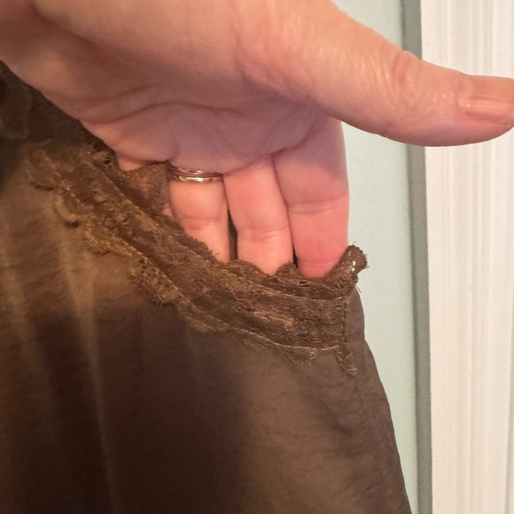 Entro Army green Lace Trim Sleeveless Camisole - Picture 8 of 12